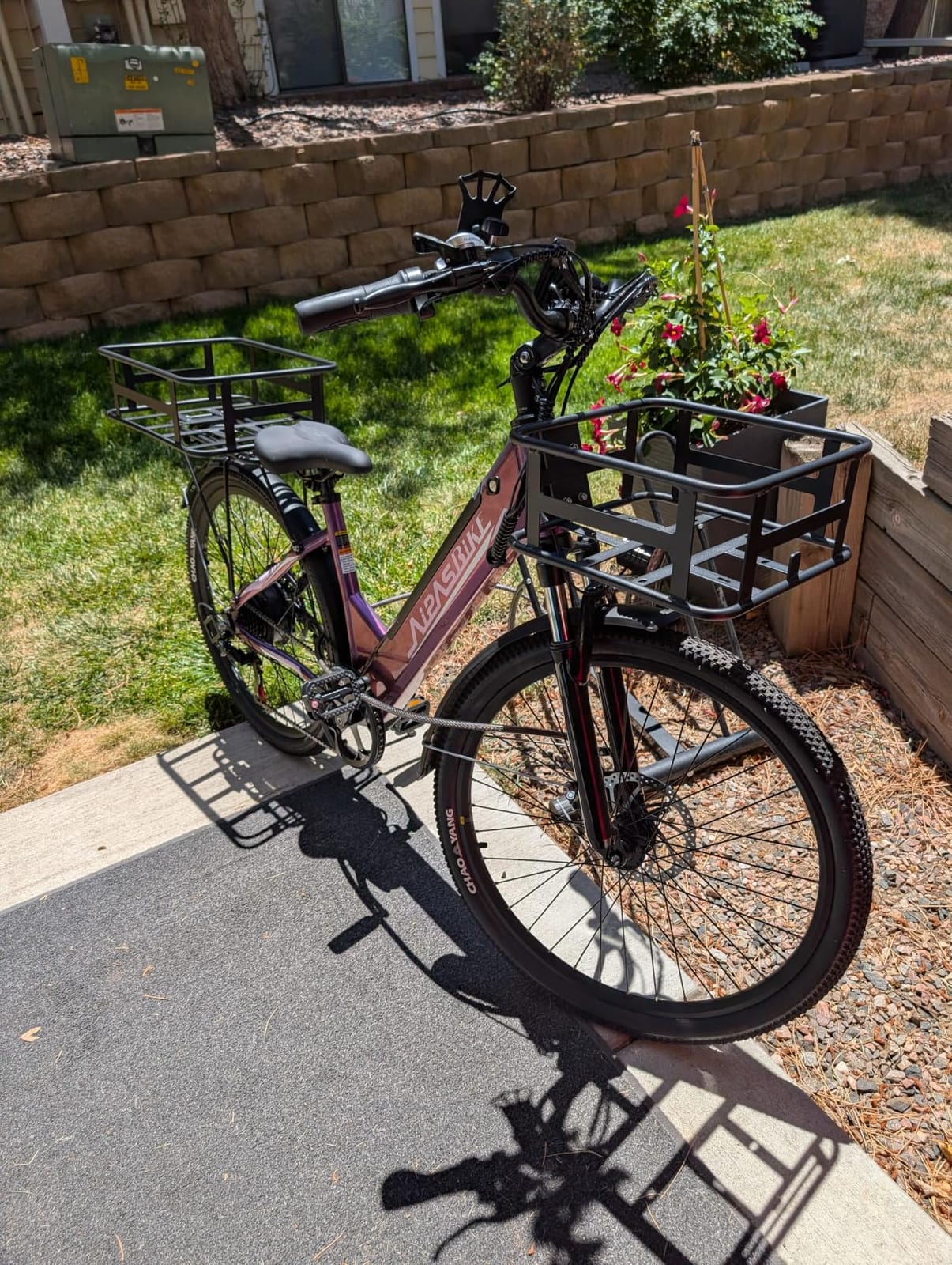 Aipas C1/C2 Electric Bike for Adults, 1100W Peak Motor, 62-Mile Range Ebike, 48V 12.8Ah Removable Battery, 26