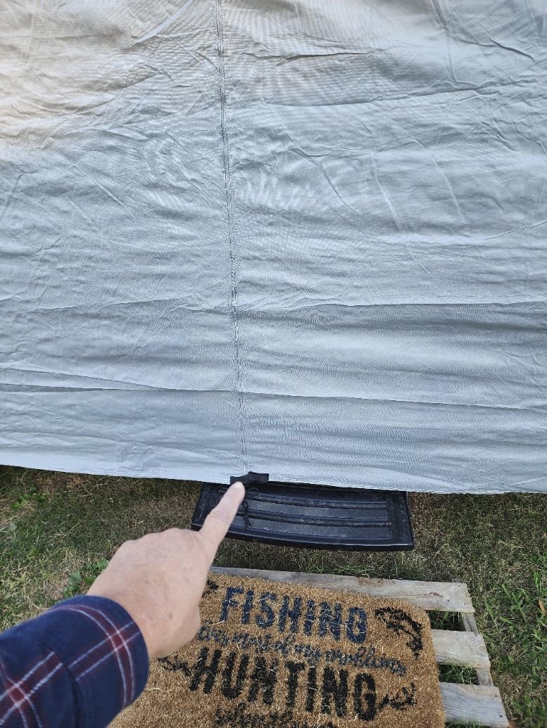 VINPATIO RV Cover 20-22ft: 9 Layers Heavy Duty RV & Trailer Cover, Travel Trailer Cover, Camper Cover, Toy Hauler Cover with Extra Windproof Straps, Tongue Jack Cover, Gutter Covers customer photo 1