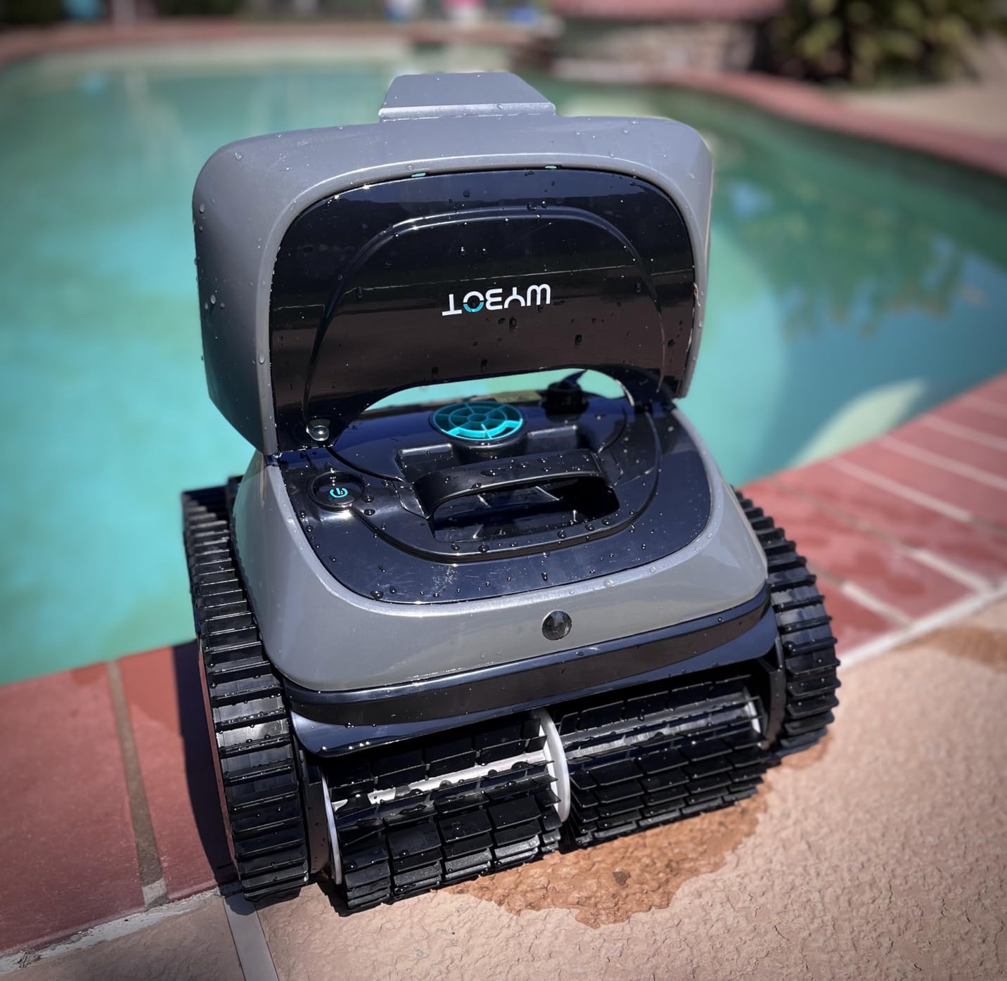 WYBOT C1 Cordless Robotic Pool Vacuum for Inground Pools, 4-in-1 Robotic Pool Cleaner for Above Ground Pool, 160 Mins Runtime, APP Control, Smart Navigation with Powerful Suction customer photo 2
