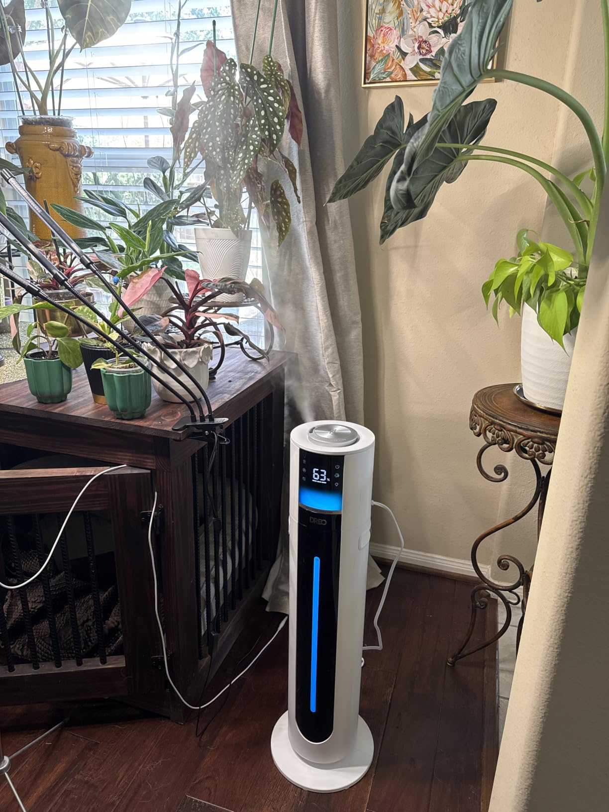 DREO 11L Smart Humidifier 747S Large Room 700 ft², 100H Runtime, 21dB Quiet | Top Fill, 1500+RGB Light, APP & Remote Control, Clean Tank Technology, 12H Timer, Cool Mist Humidifers for Bedroom, White customer photo 2