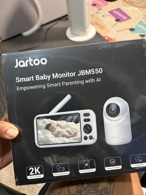 Jartoo Smart Baby Monitor with 2K Camera & Mount, 5.5