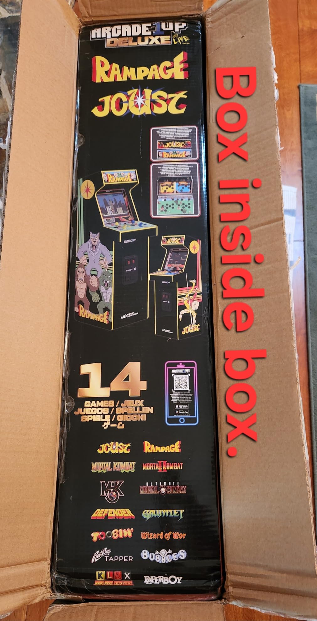 ARCADE1UP Rampage/Joust Deluxe Arcade Machine, Includes 14 Classic Midway Games with WiFi Leaderboards, Light-Up Marquee & Redesigned Cabinet customer photo 2