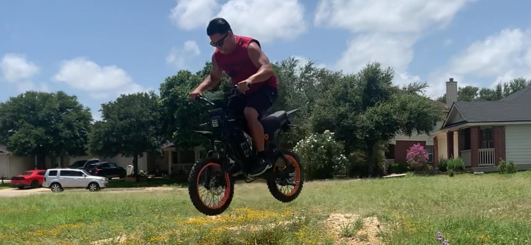 Electric Dirt Bike, 1500W Peak Electric Motorcycle with 48V 20AH Battery, Full Disc Brake and Suspensions, 50-Mile Range, 32 MPH, LCD Display & NFC Start, Off-Road E Dirt Bike customer photo 2