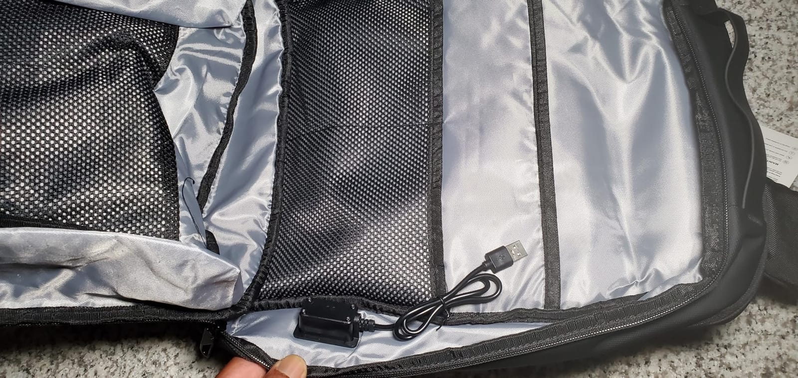 Slim Backpack for Men Work Backpack Fits 15.6 Inch Laptop | Lockable Anti-Theft Zipper, Lightweight Business Travel Backpacks with USB Charger customer photo 1