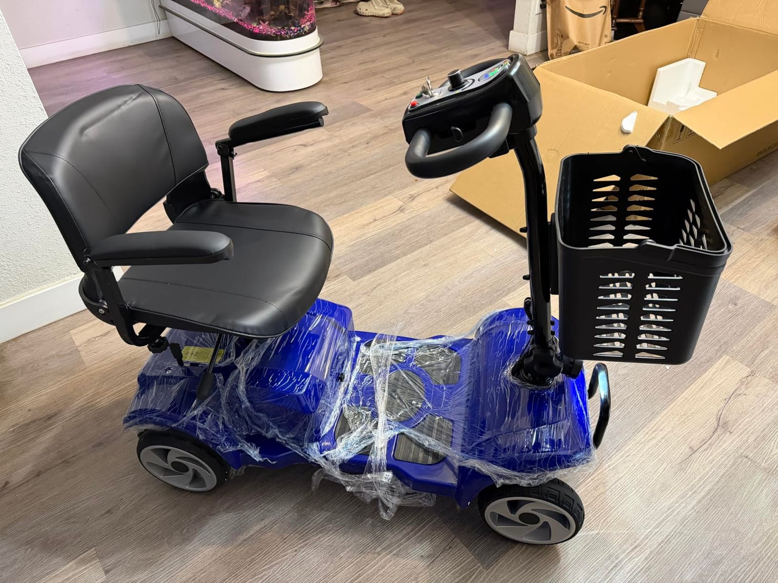 4 Wheel Mobility Scooters for Seniors& Adults, 20 Miles, 6.2 MPH | All Terrain Powered Mobility Scooters, Lightweight Foldable Mobility Scooter with LED Headlight&Front Basket customer photo 2