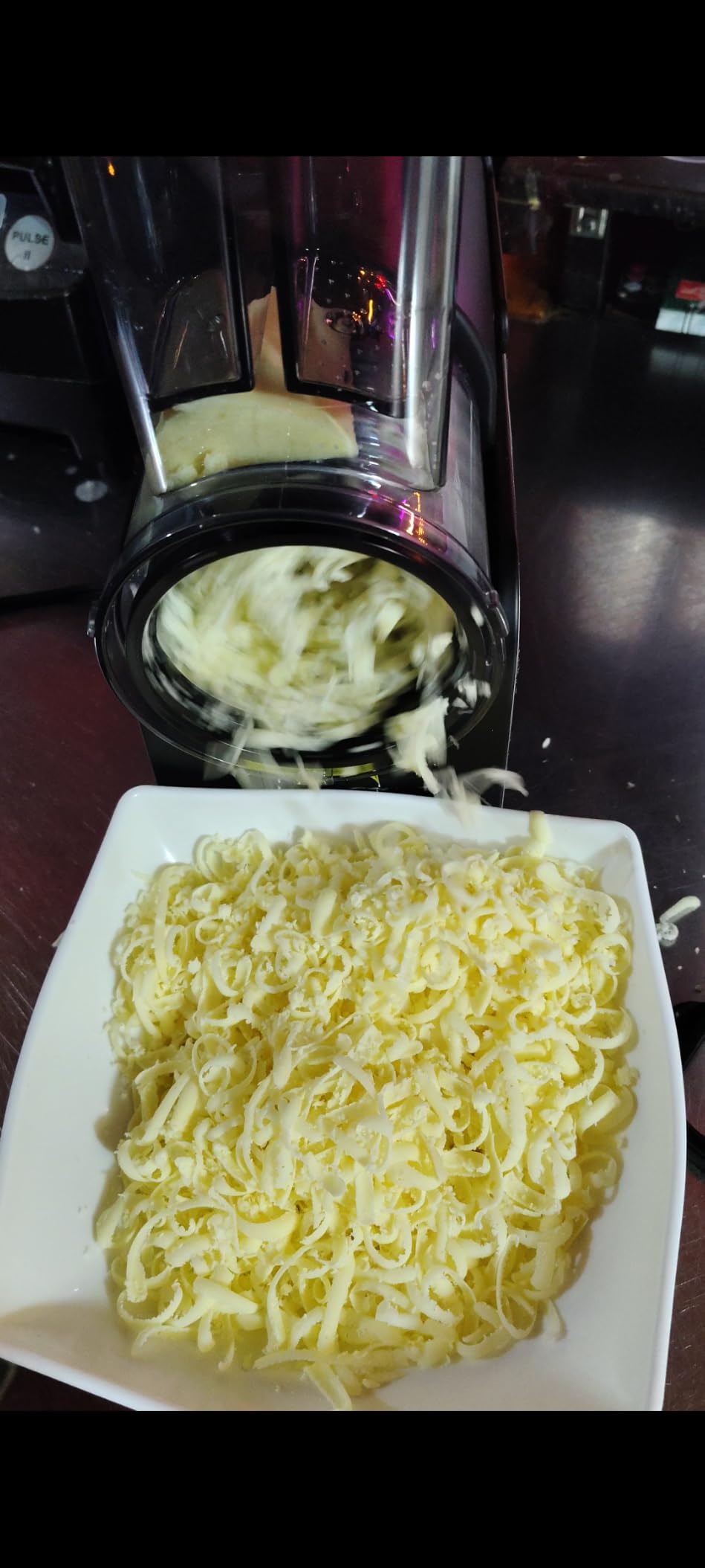 6-IN-1 Electric Cheese Grater Stainless Steel 800W [3S Efficient Cutting], 800W Heavy Duty Electric Cheese Grater for Block Cheese, Parmesan, Vegetable, Salad, Ice Shave (Silver) customer photo 1