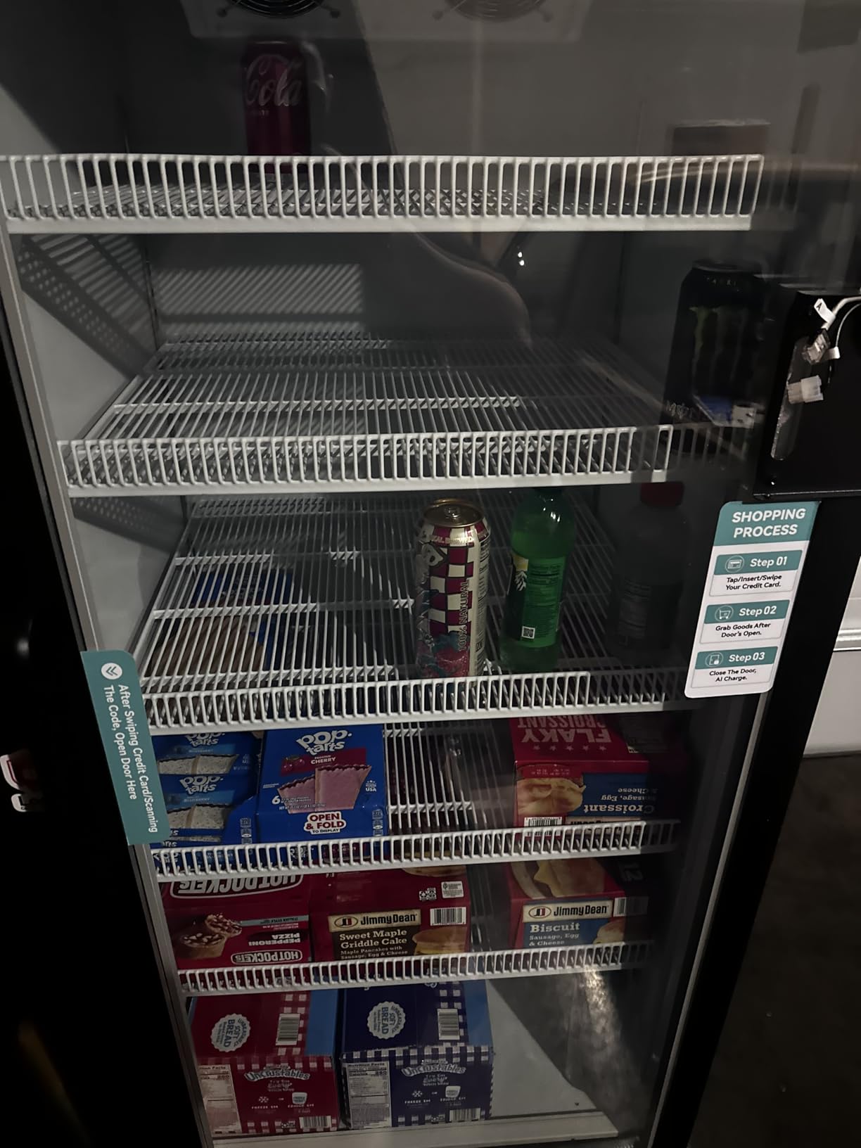 AI Vending Machine with Credit Card Reader, High Capacity 700 Can Refrigerated Combo Snack Drink Vending Machine, 6 Shelf Layers AI Vision Recognition, Remote App Control for Business Office Gym School customer photo 1