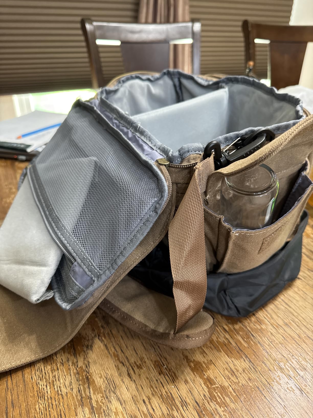 RAINSMORE Camera Sling Bag Canvas Crossbody Camera Case with Rain Cover | Water-Resistant Camera Shoulder Bag for DSLR Mirrorless Compact Camera Bags with Removable Dividers, Tripod Holder for Travel customer photo 1