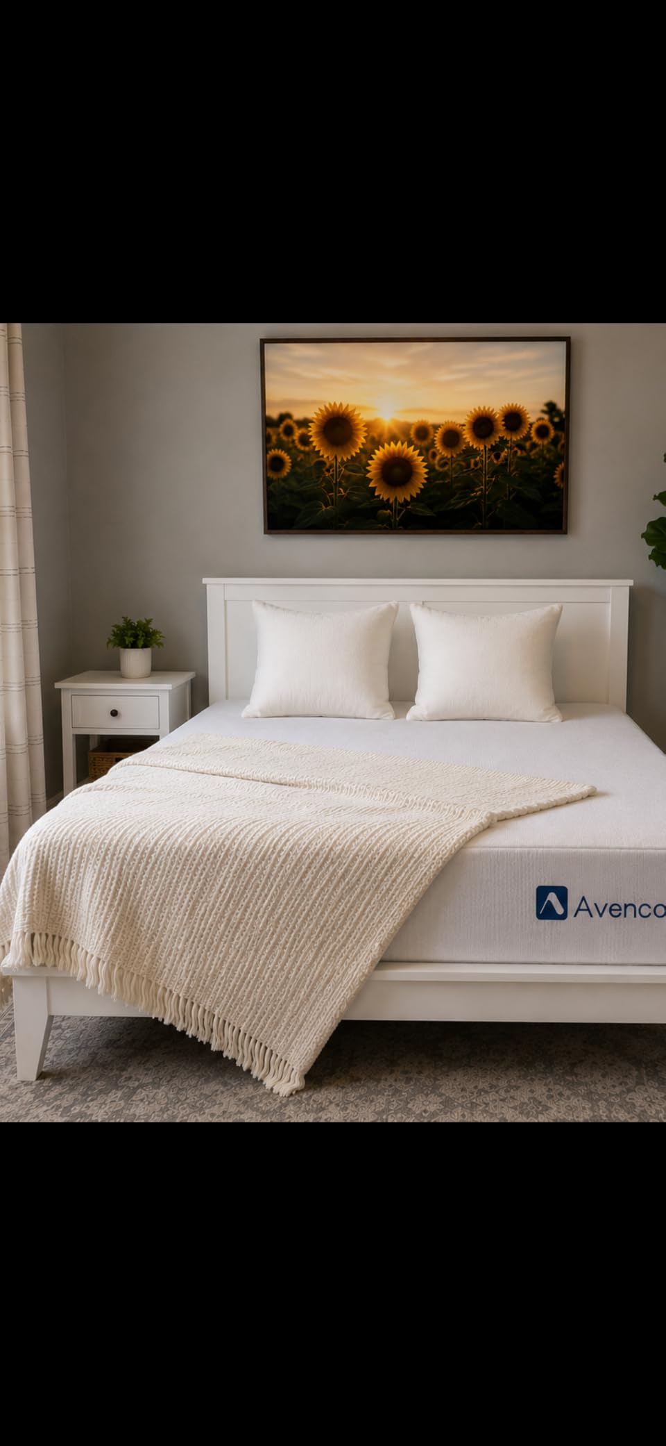 Avenco 12 Inch Queen Size Gel Memory Foam Mattress, Cooling Breathable Open-Cell Foam, Pressure Relief Support, Removable Washable Cover, CertiPUR-US Certified, Mattress in a Box for Cool Sleep customer photo 1