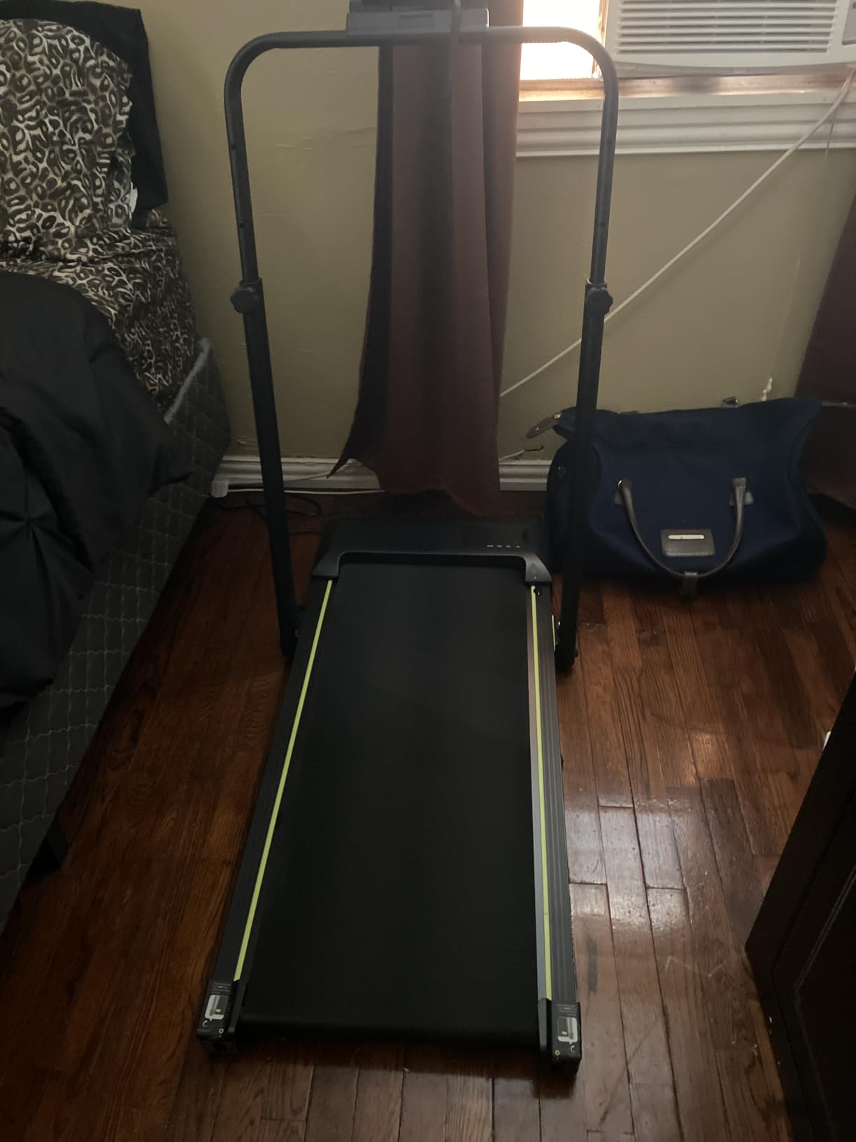 Walking Pad Treadmill with Incline and Height Adjustable Handle Bar | Small Foldable Treadmills for Home, 3.0HP Under Desk Walking Pad, Compact Quiet for Apartment Office customer photo 1