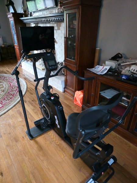 Recumbent Exercise Bikes for Home,Stationary Bike with Arm Exerciser | Smart Bluetooth App, 450LBS Capacity, 16 Level Magnetic Resistance, LCD Monitor, Home Rehab for Seniors Adults customer photo 1