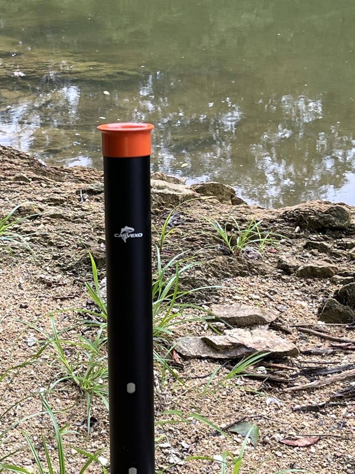 1/2 Pack Aluminum Surf Fishing Rod Holder, Heavy Duty Sand Spike with Bait Box, Telescopic 3-Section, Lightweight and Portable, with Storage Bag customer photo 2
