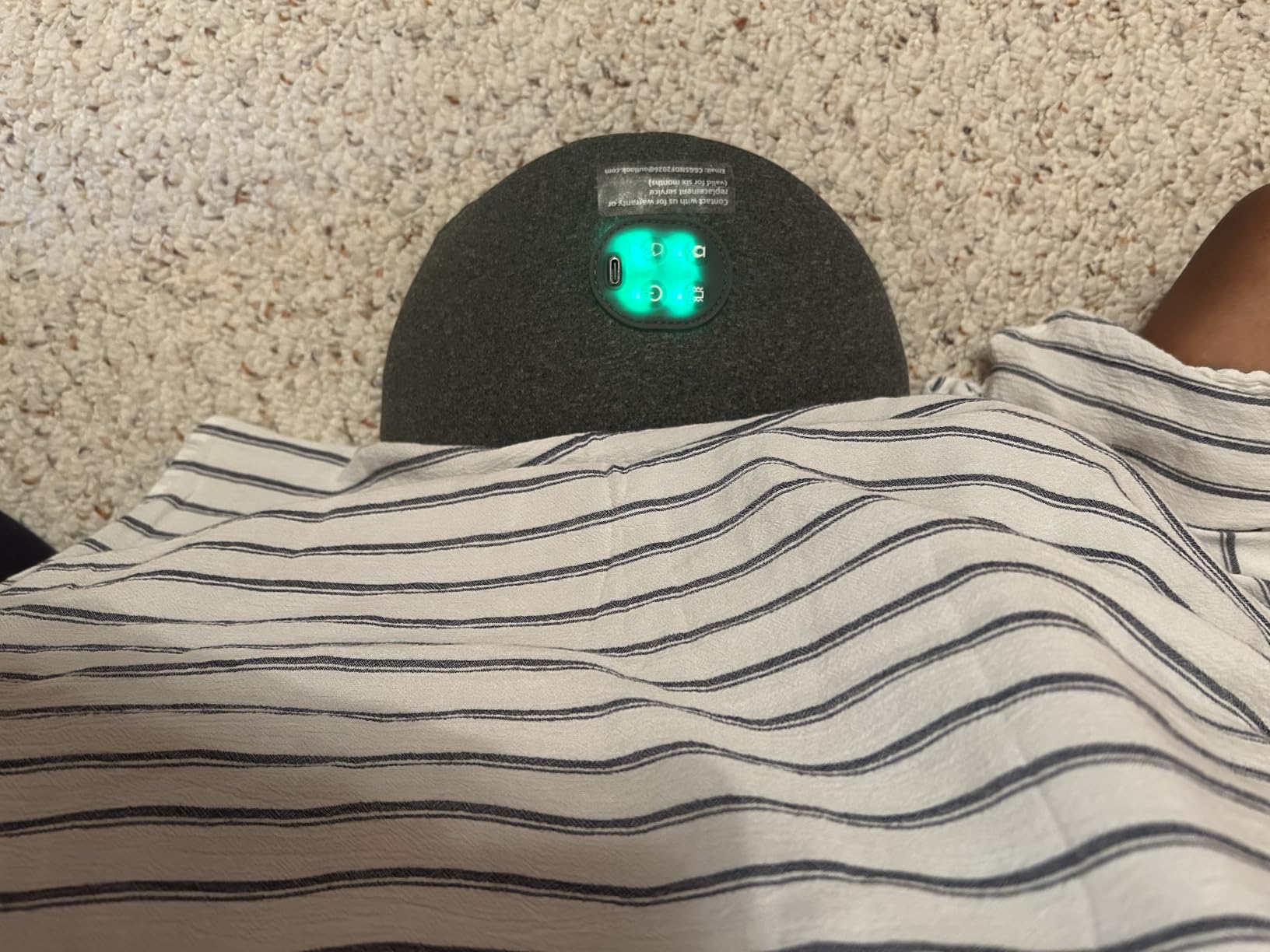 Upgraded 3-in-1 Triple Fusion Back Massager with Remote Control Cordless | Lumbar Support Pillow with Heat, Massage, Electric Stretch for Pain Relief, Lower Back Massager with 3000mAh Rechargeable customer photo 2