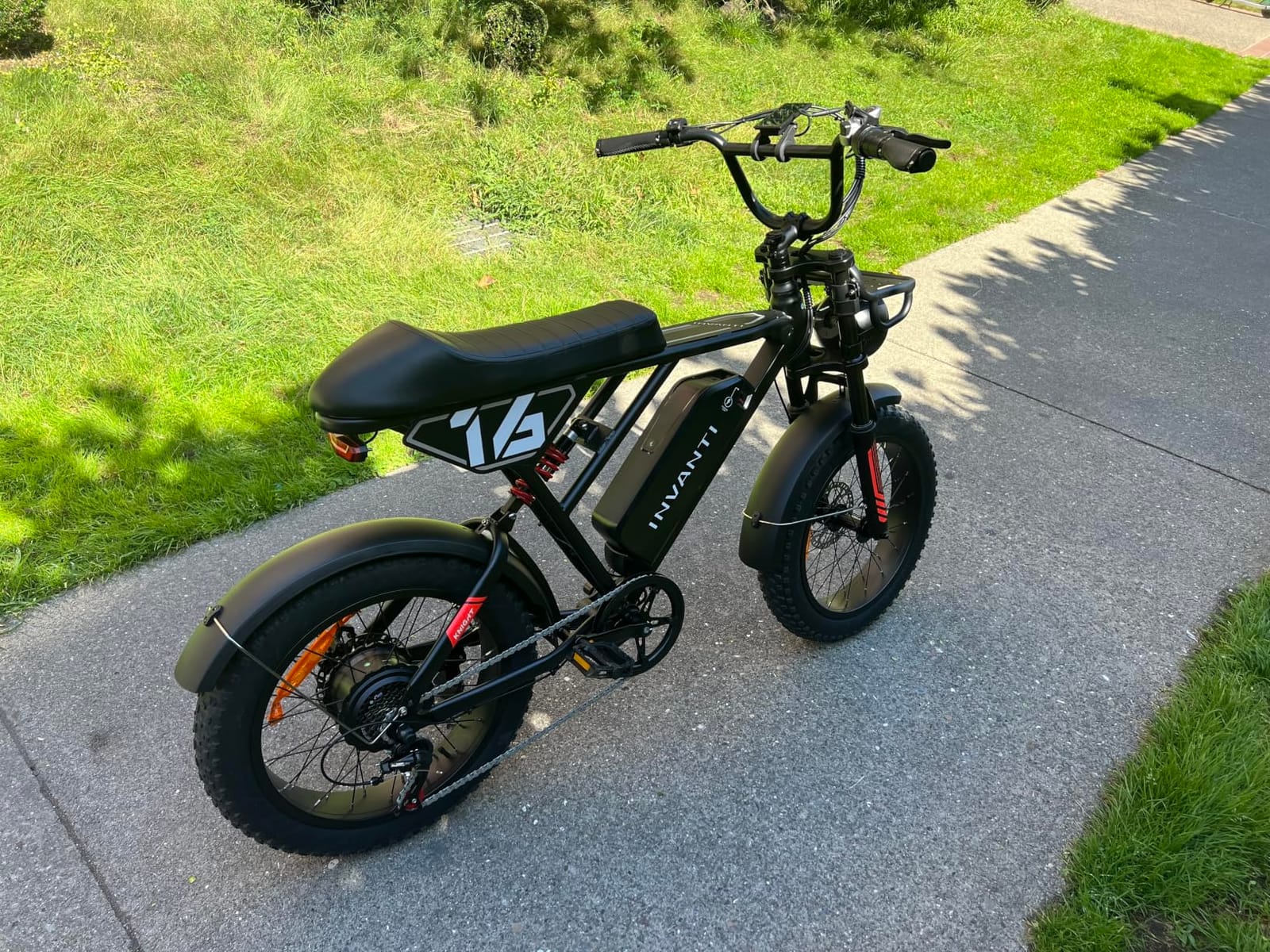 INVANTI EB16 Electric Bike for Adults, Electric Dirt Bike 1500W Peak Motor,70 Miles 28MPH E-Bike with 48V 15.6AH Removable Battery, 20
