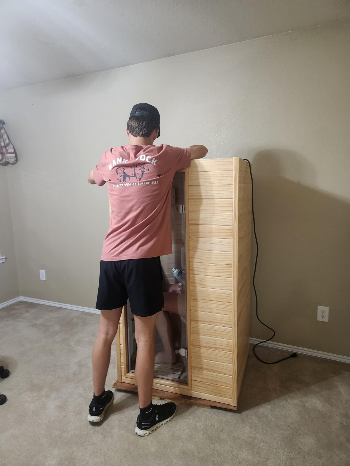 Homsido Mini Sauna 1 Person Far Infrared customer photo 1
