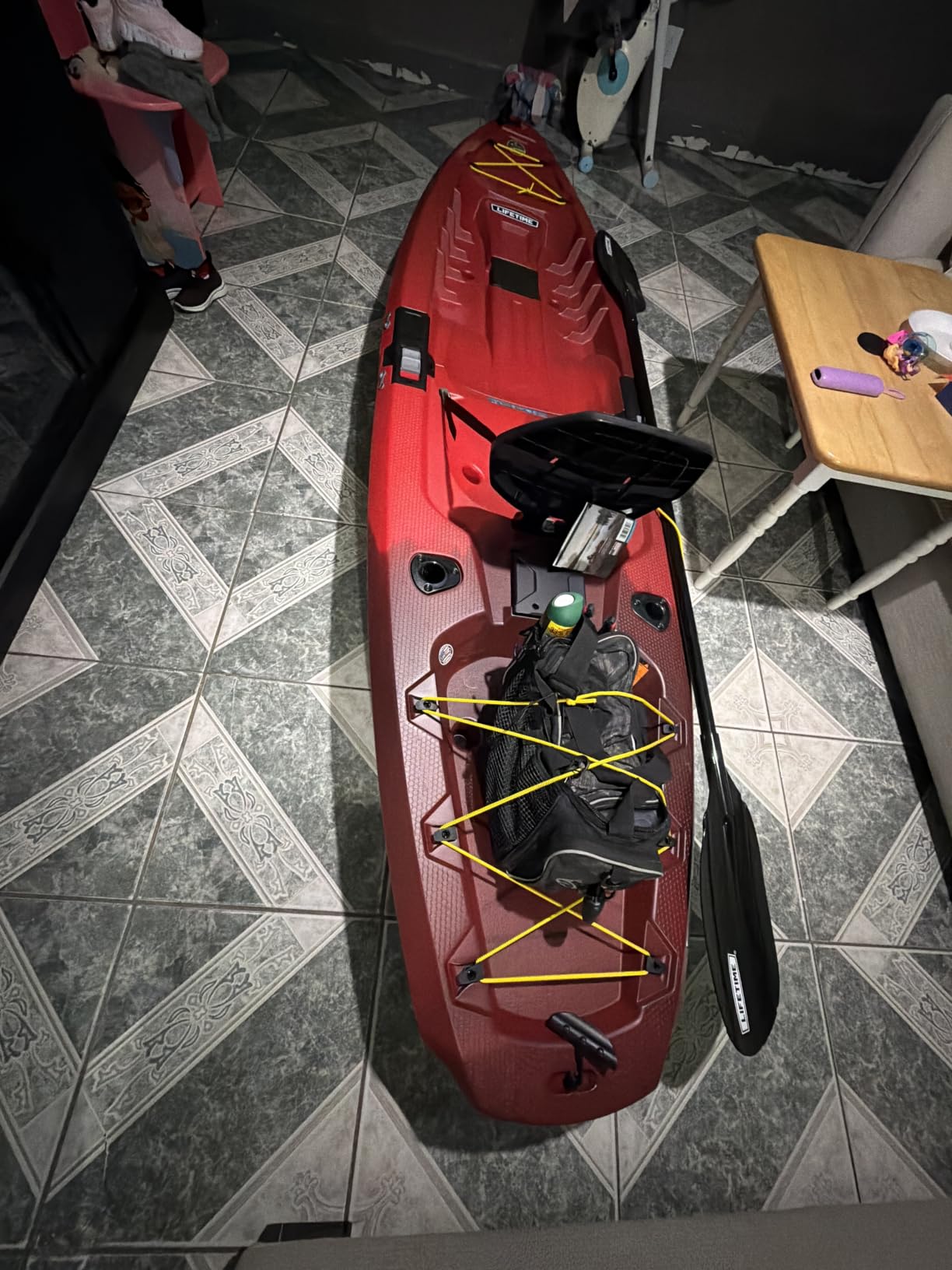 Lifetime Lockport 94 Modular Sit-on-Top Kayak with Paddle, Two-Piece Design with SlideLock System, Rod Holders, Adjustable Seat customer photo 2