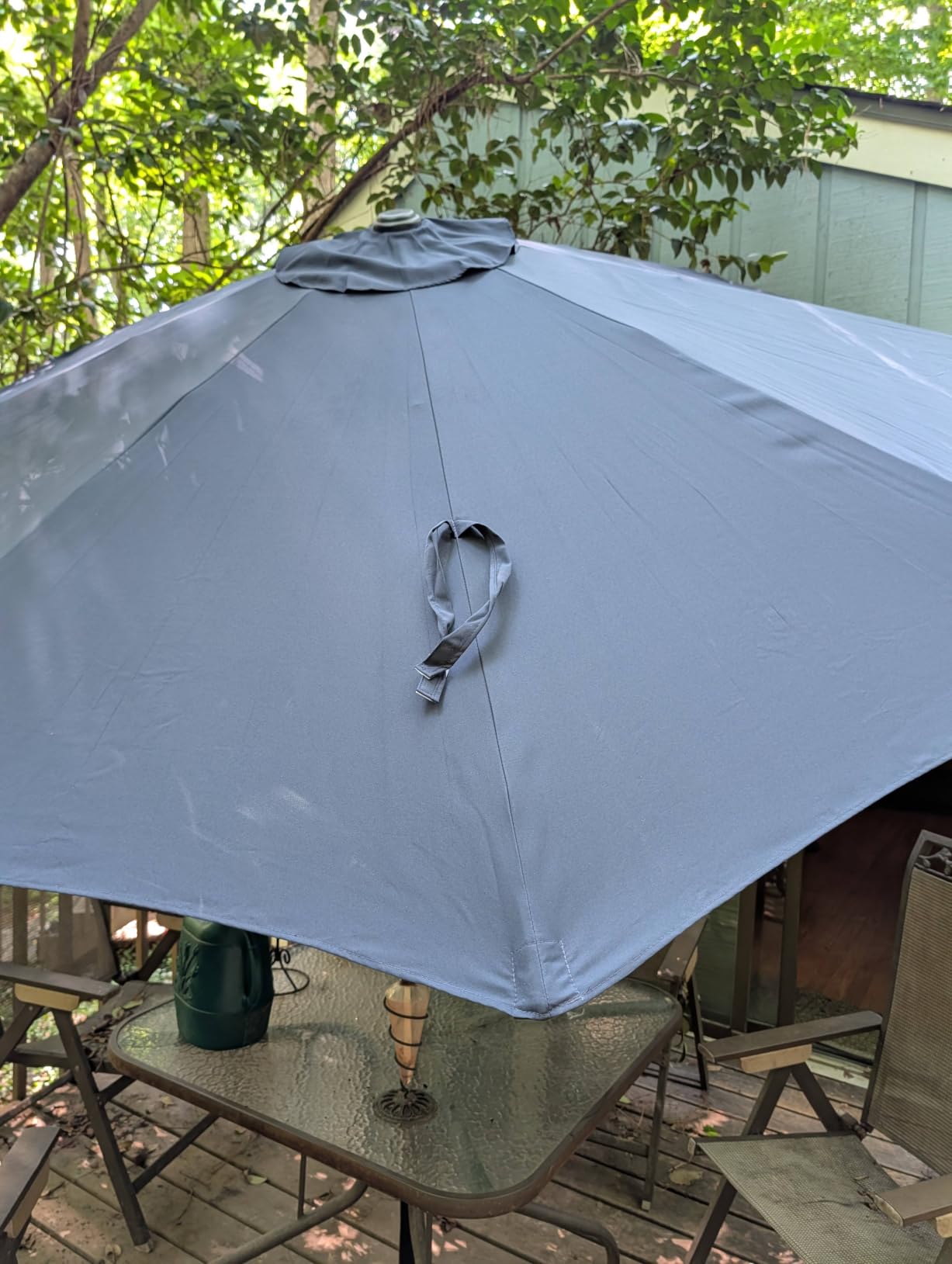 9ft Commercial Grade Patio Umbrella, 5-Year Fade Resistant 260 GSM Polyester Canopy, Rustproof Aluminum Frame, Smooth Tilt & Crank for Patio, Restaurant, Pool & Deck customer photo 2