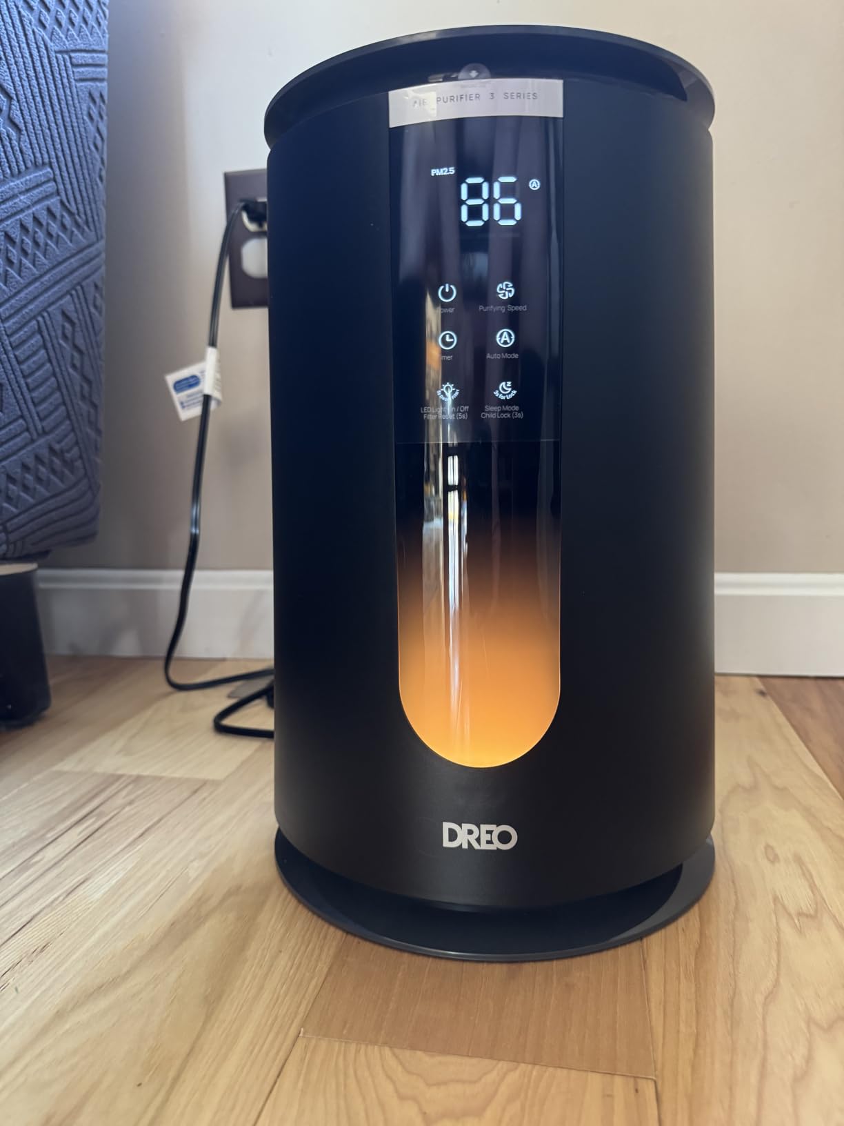 DREO HEPA Air Purifier for Home, AHAM VERIFIDE Air Cleaner for Bedroom, Pets, Smoke, Dust, Pollen & Odors, PM2.5 Monitor, Auto, Turbo & Quiet Sleep Mode, 4 Speeds, Scent Diffuser, DR-HAP008 (Dreo 338) customer photo 1