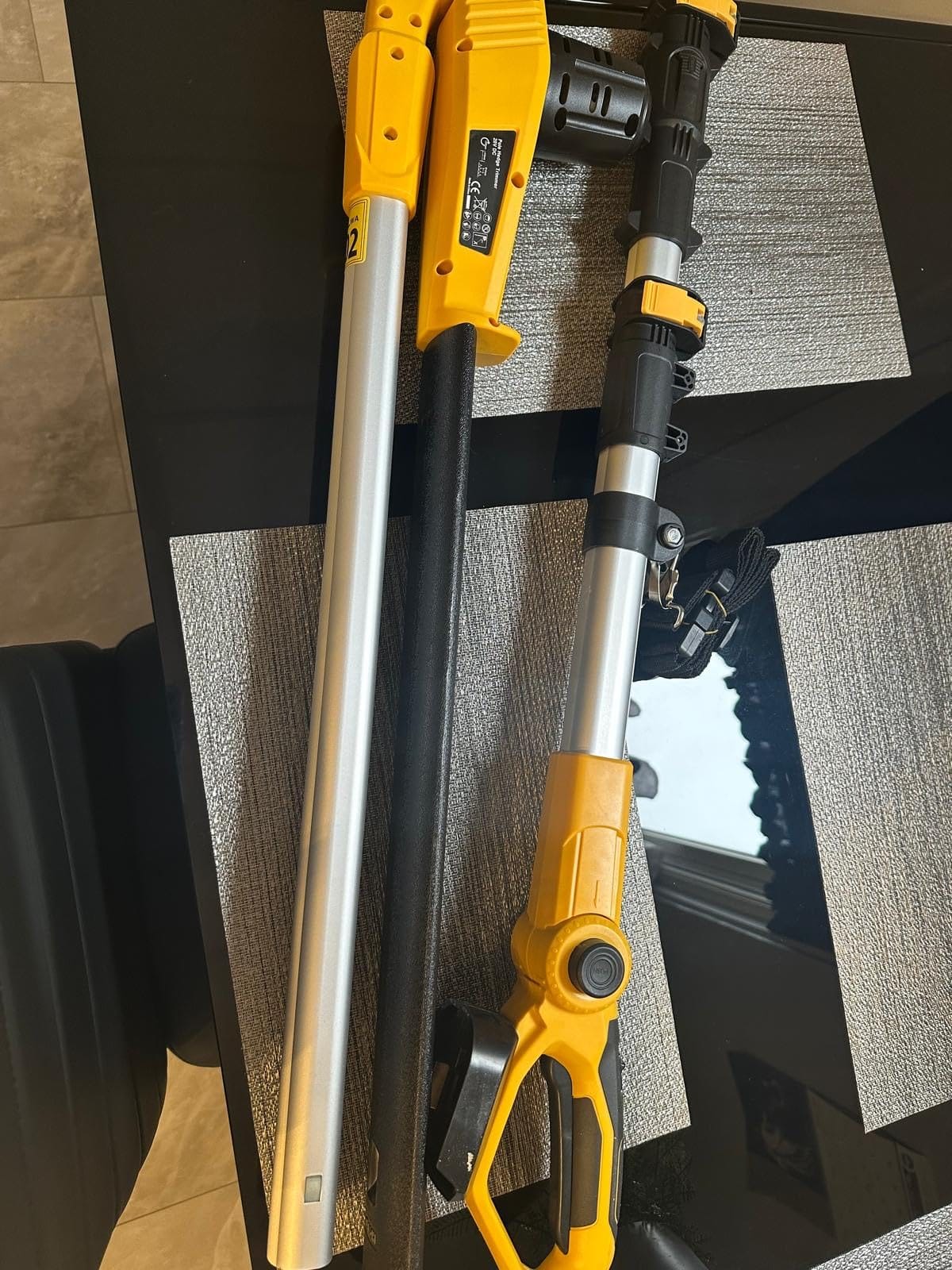 20V Cordless Pole Hedge Trimmer, 15 Ft Reach, 2 x 4.0Ah Batteries | Fast charger included, with 5/8-inch cutting capacity and an extension pole for trimming tall hedges, shrubs, and bushes customer photo 1