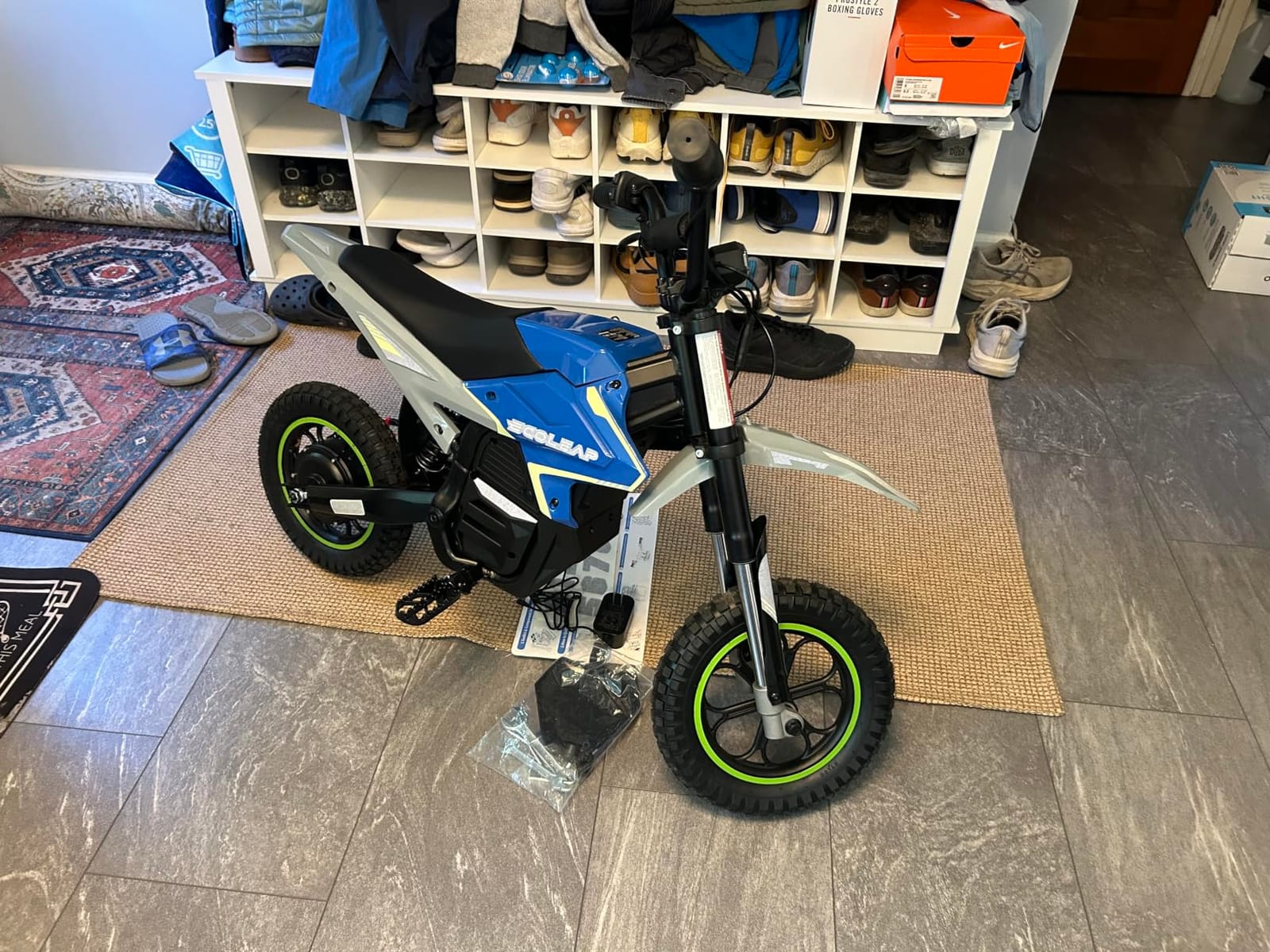 K2 Kids Electric Dirt Bike, 36V 850W Peak Motor, 19.8 MPH, 18-Mile Range, 3-Speed Modes, Dual Suspension & Disc Brake, Electric Motorcycle for Kids Ages 4-10 customer photo 2
