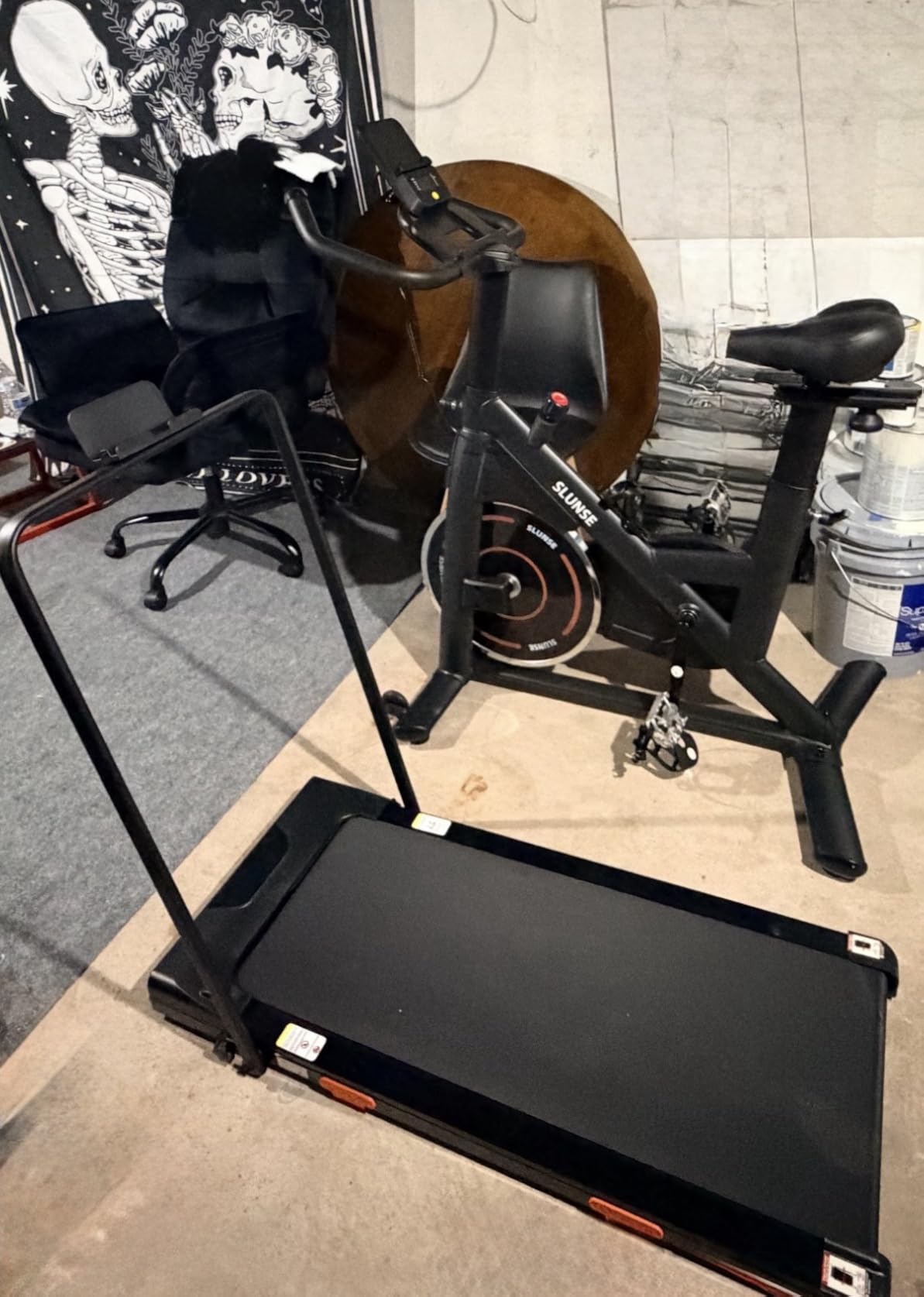 LONTEK Walking Pad with 15% Incline, Under Desk Treadmills for Home | Foldable, Compact, Portable, 2.5HP Brushless, Home Office, 300Lbs Capacity, Remote Control, LED Display customer photo 1
