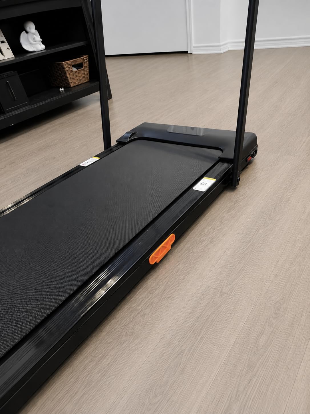 LONTEK Walking Pad with 15% Incline, Under Desk Treadmills for Home | Foldable, Compact, Portable, 2.5HP Brushless, Home Office, 300Lbs Capacity, Remote Control, LED Display customer photo 2
