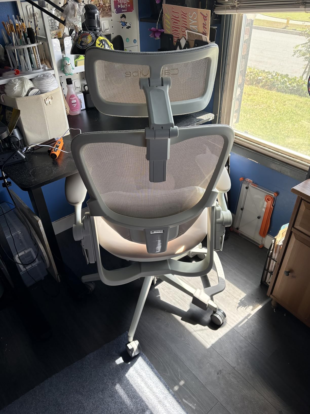 CabLady S2 Petite Office Chair for Women & Small Frames | 330lb Capacity, 4D Adjustable Lumbar/Headrest, Flip-Up Arms & Footrest, Ergonomic Desk Chair customer photo 1