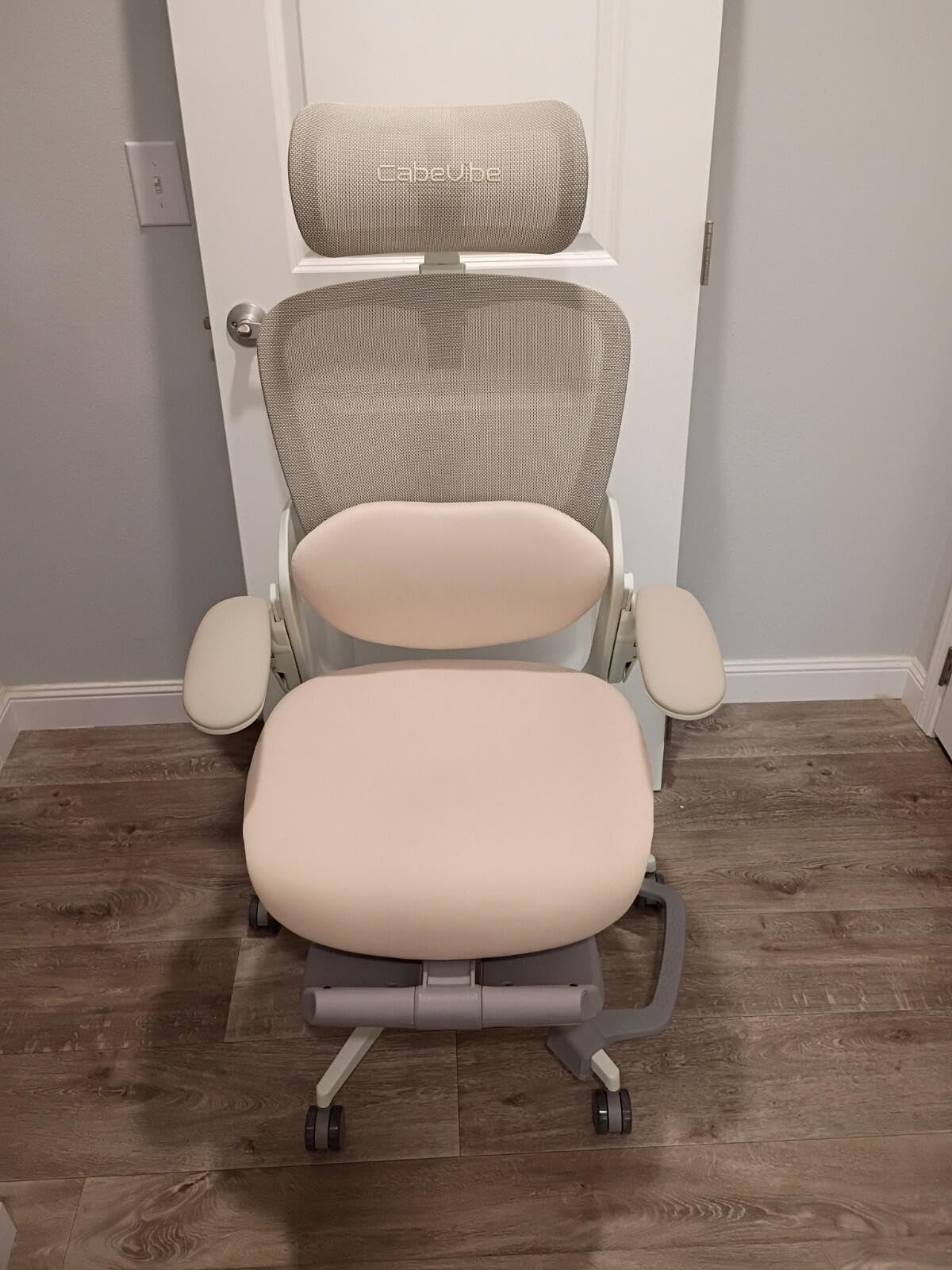 CabLady S2 Petite Office Chair for Women & Small Frames | 330lb Capacity, 4D Adjustable Lumbar/Headrest, Flip-Up Arms & Footrest, Ergonomic Desk Chair customer photo 2