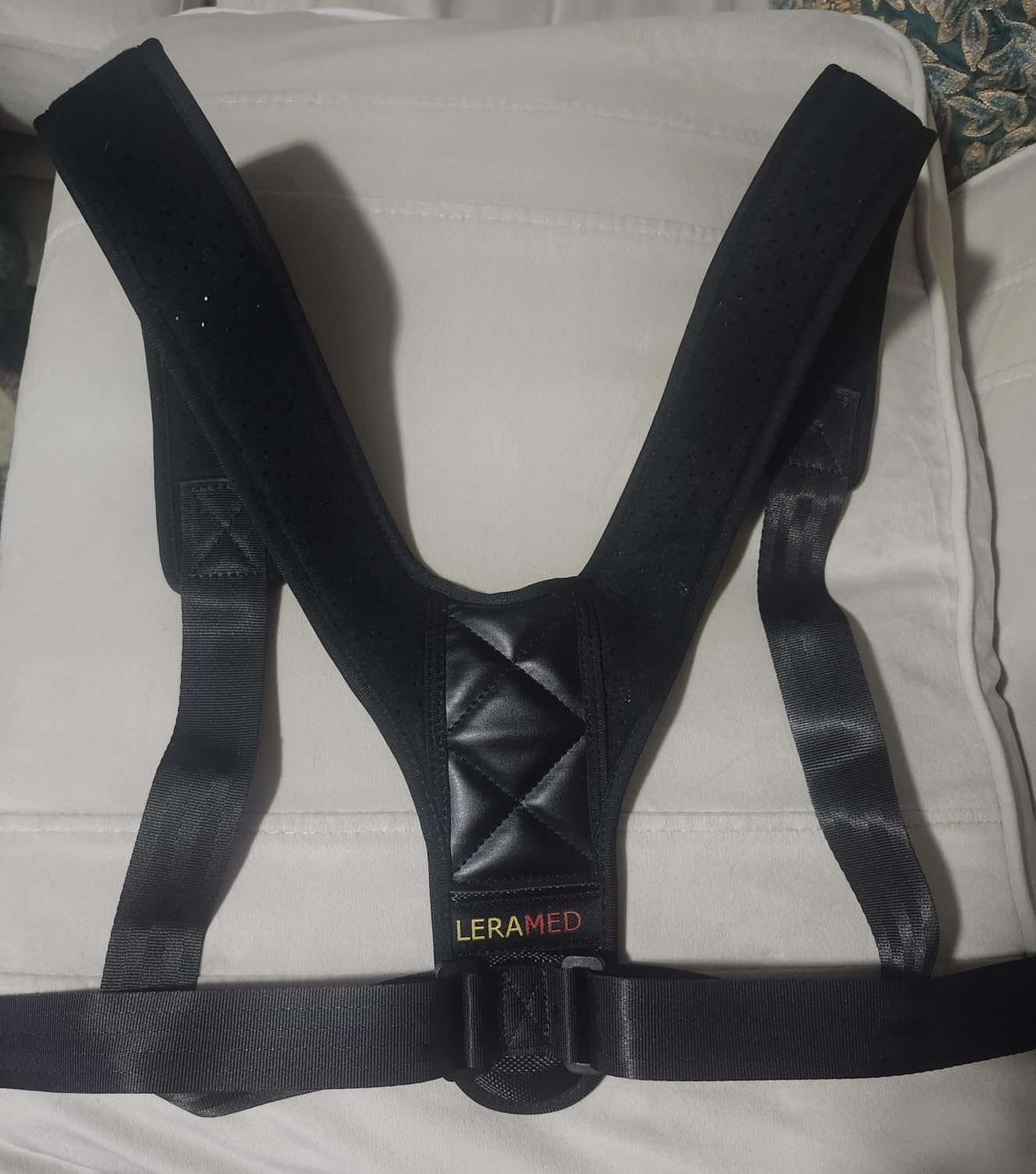 NEW 2026 Posture Corrector for Men & Women - Adjustable Figure-8 Back Brace for Rounded Shoulders & Upper Back Support - Breathable & Invisible Under Shirts - Desk Job & Computer Work - All-Day Brace (1, Black) customer photo 1