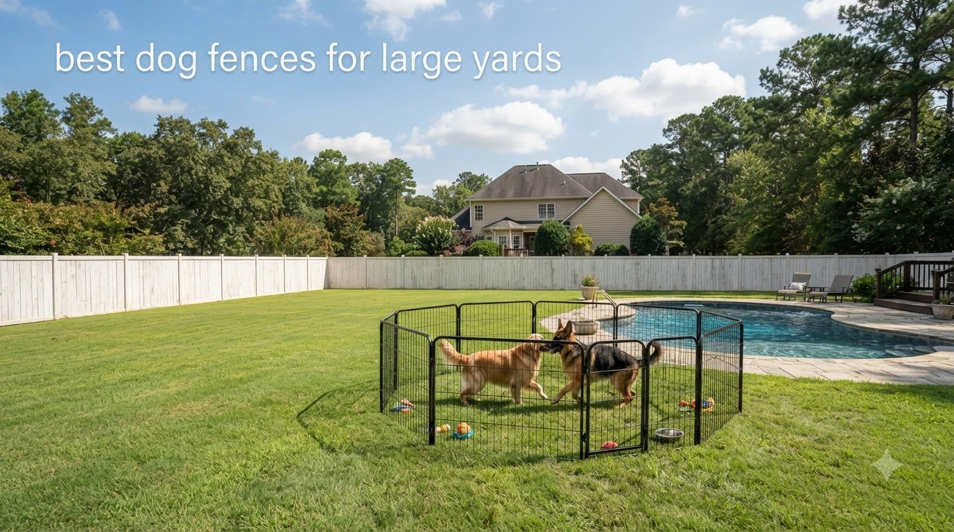 best dog fences for large yards