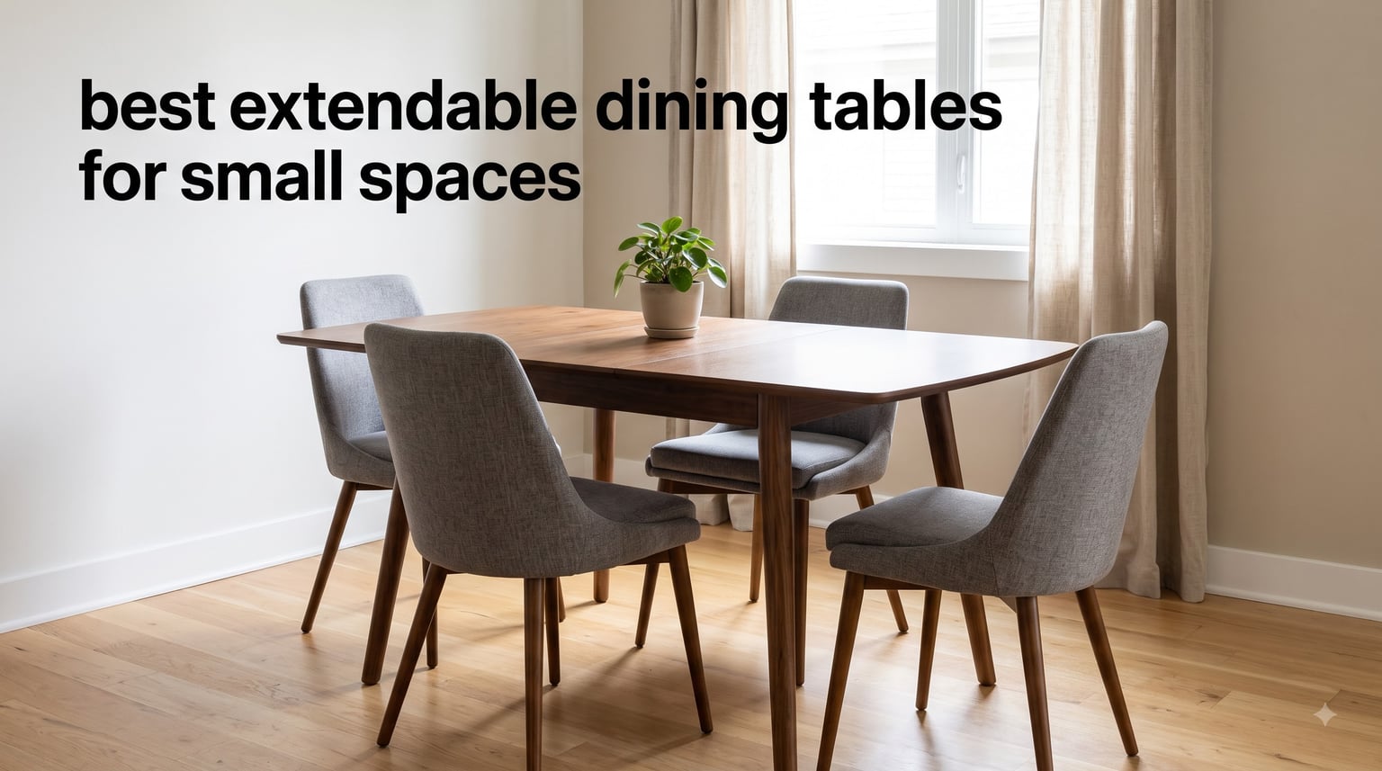 best extendable dining tables for small spaces
