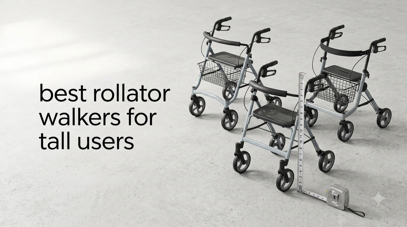 best rollator walkers for tall users