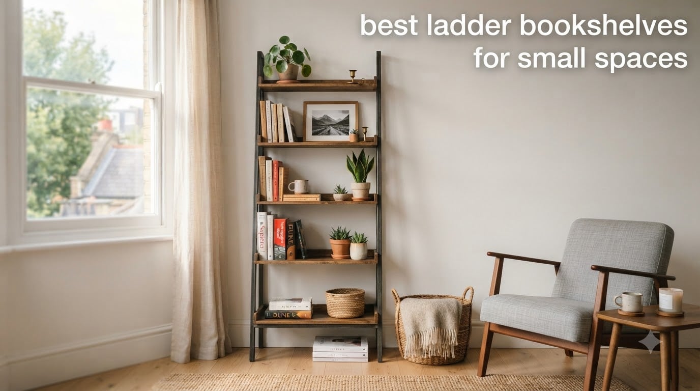 best ladder bookshelves for small spaces