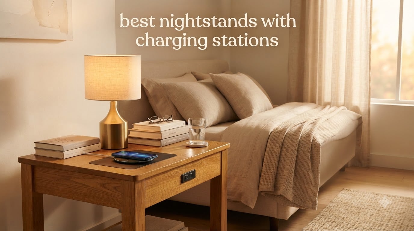 best nightstands with charging stations