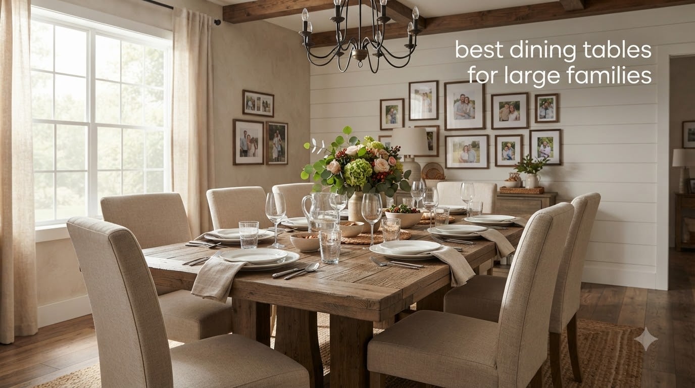 best dining tables for large families