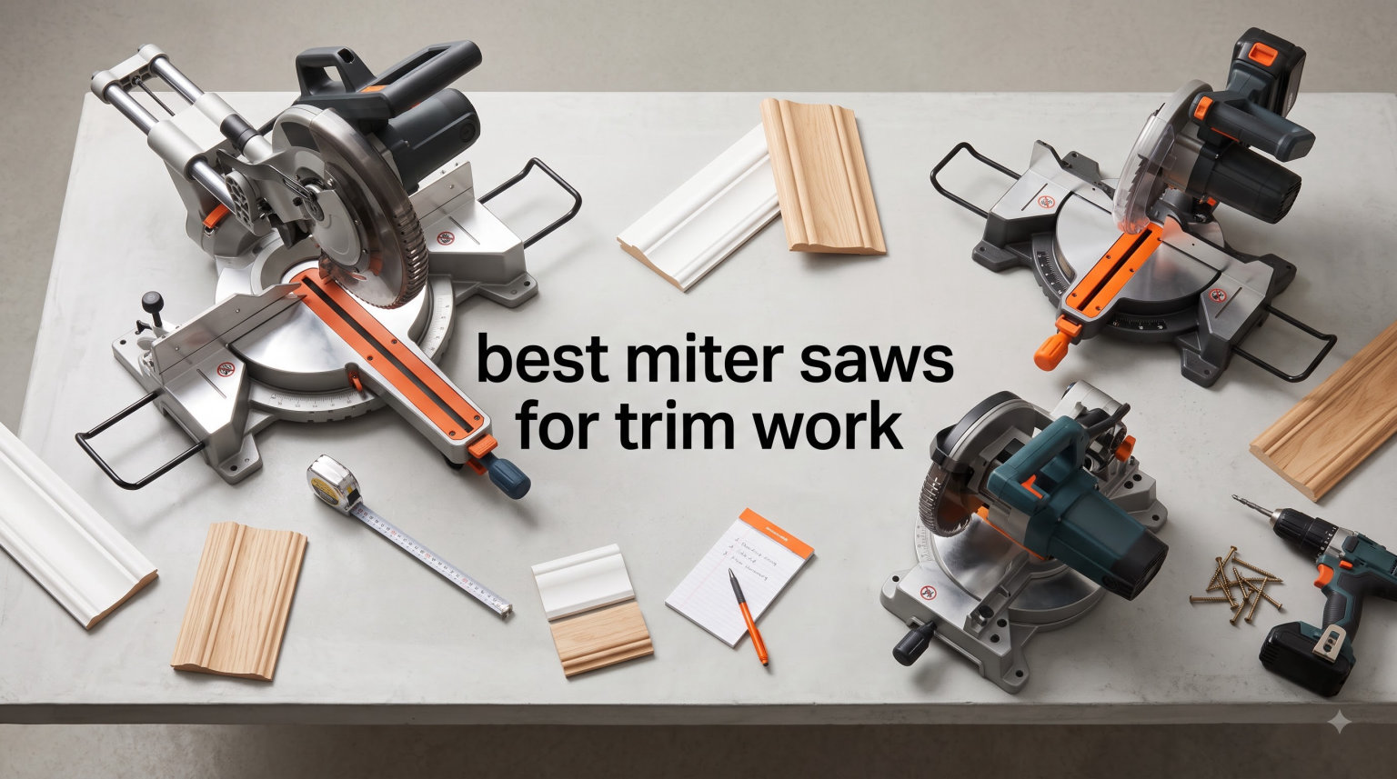 best miter saws for trim work