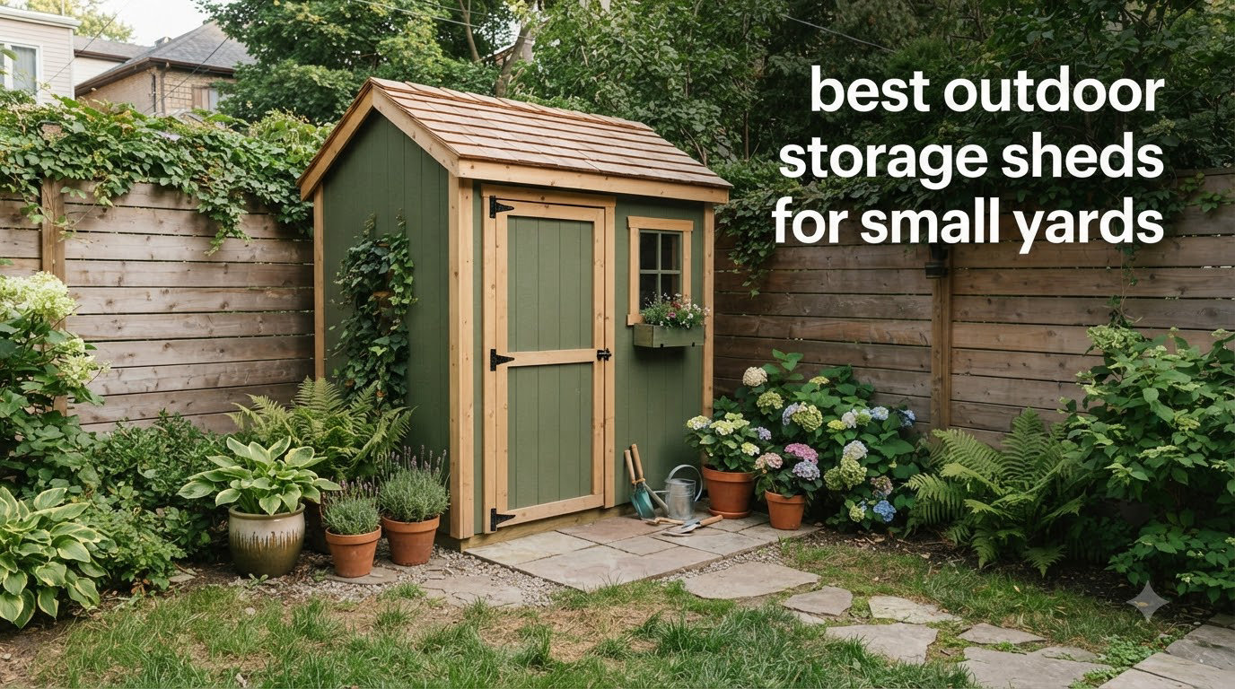 best outdoor storage sheds for small yards