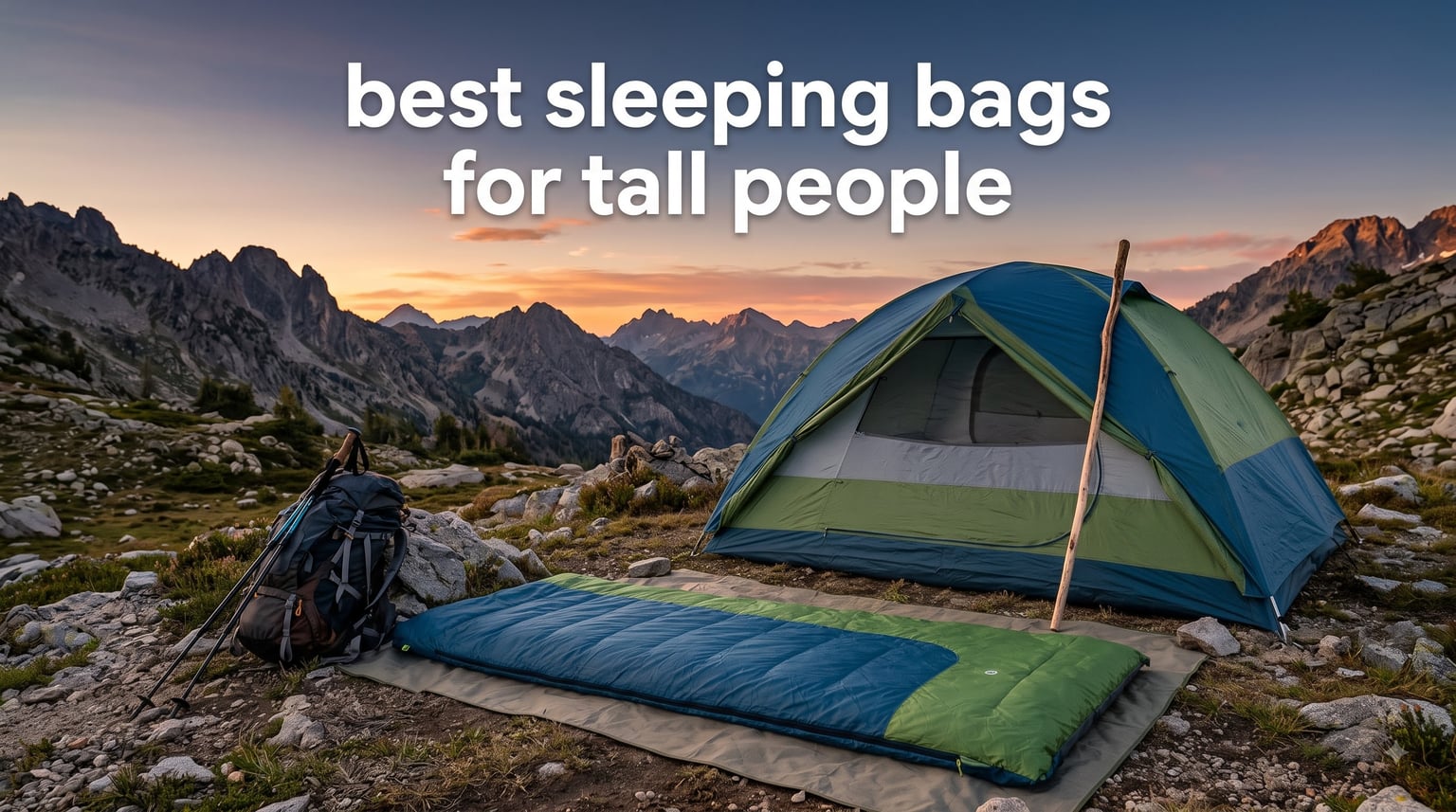 best sleeping bags for tall people