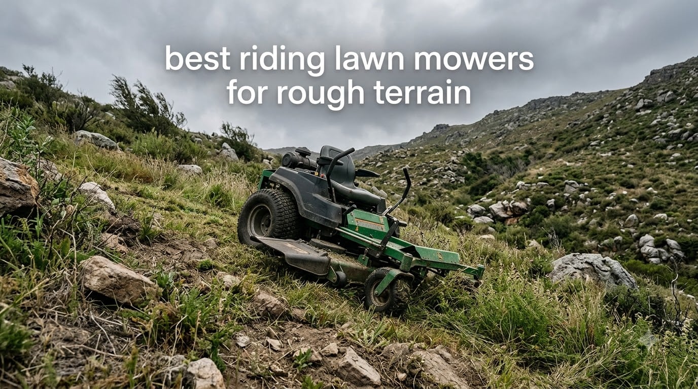 best riding lawn mowers for rough terrain