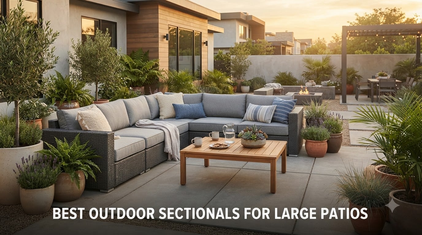 best outdoor sectionals for large patios