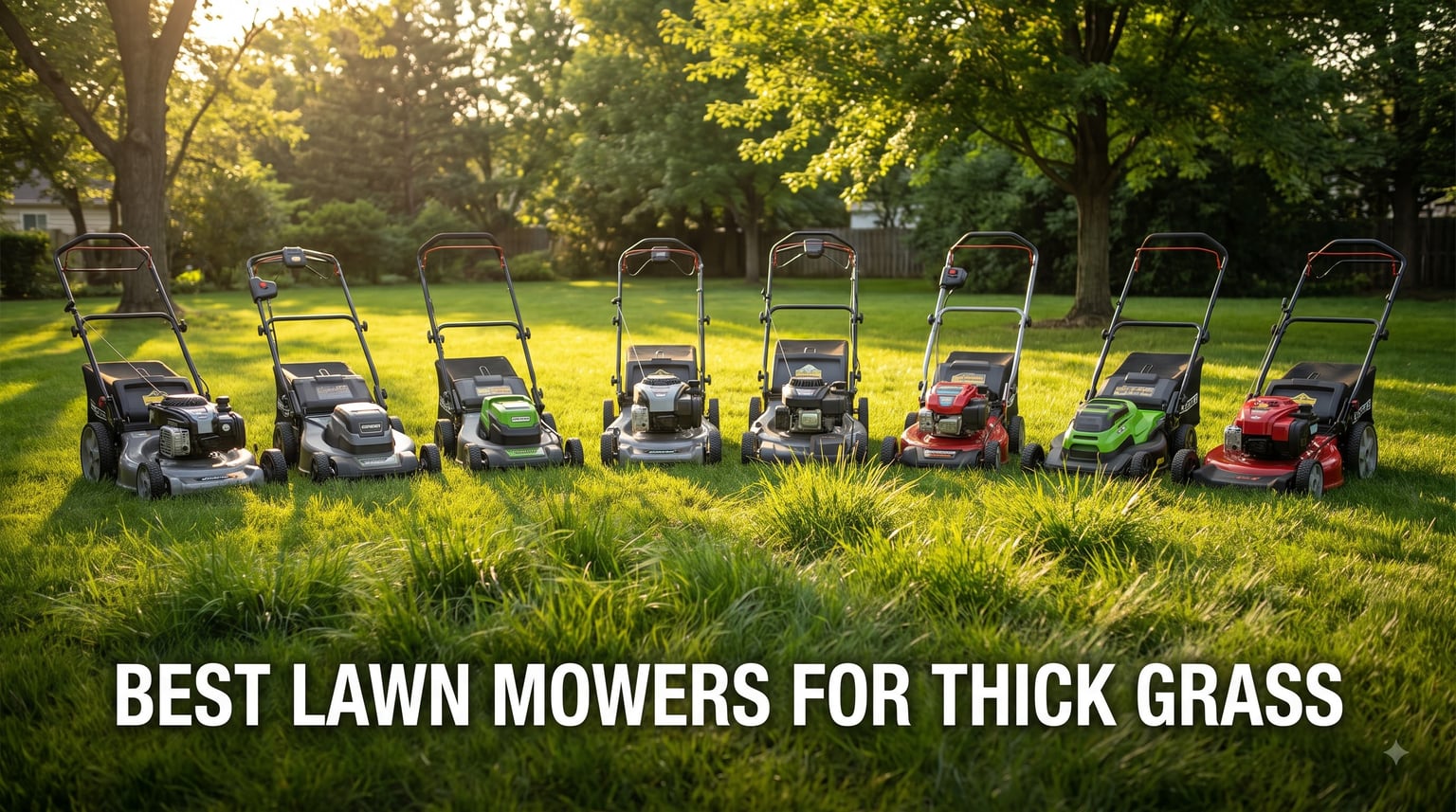best lawn mowers for thick grass