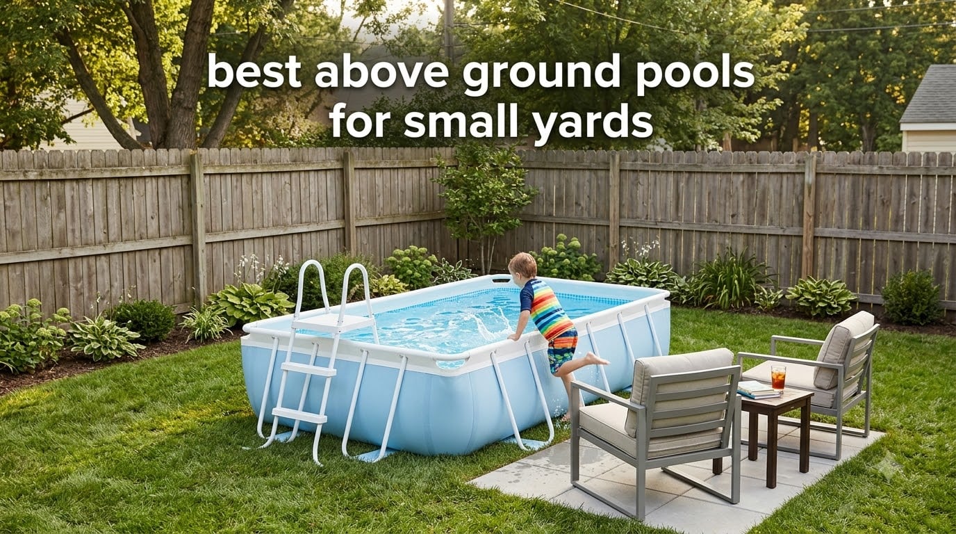 best above ground pools for small yards