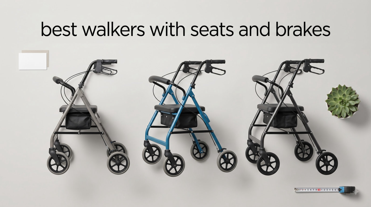 best walkers with seats and brakes