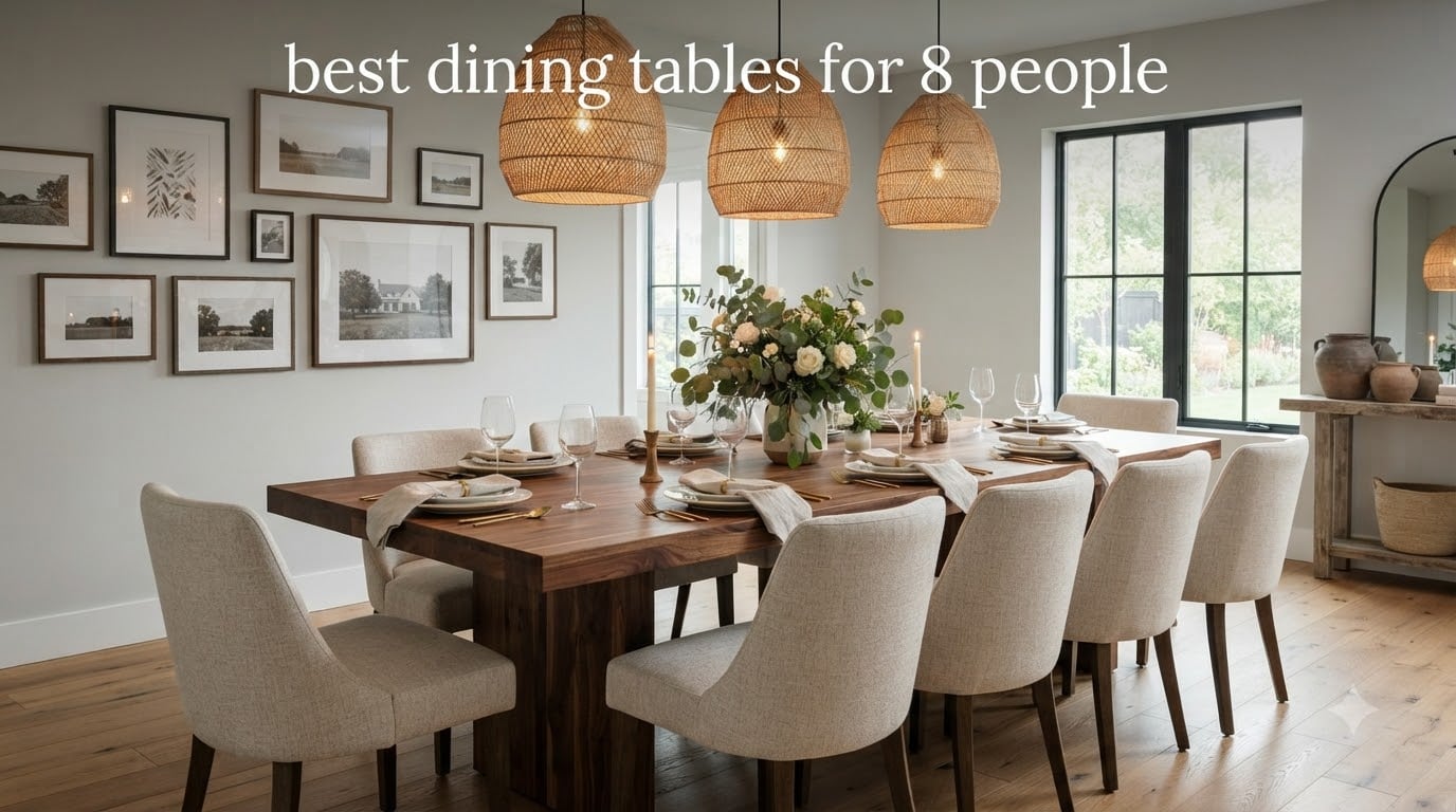 best dining tables for 8 people