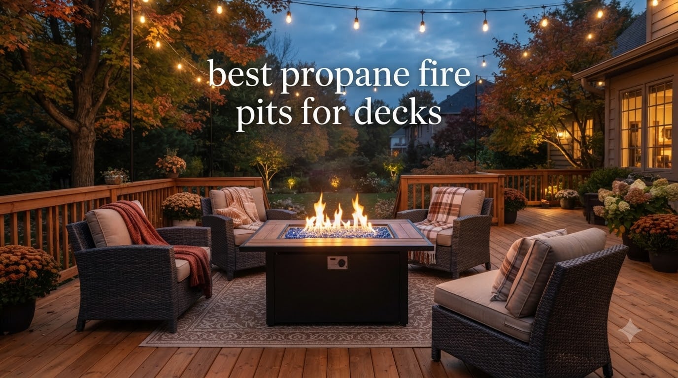best propane fire pits for decks