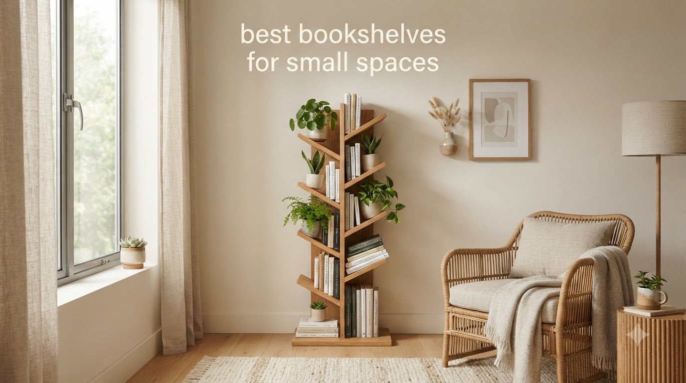 best bookshelves for small spaces