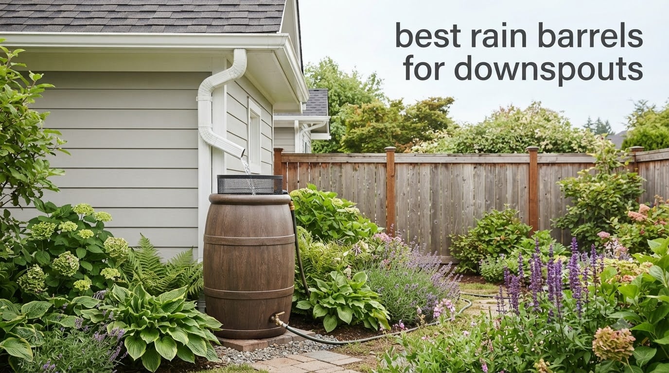 best rain barrels for downspouts