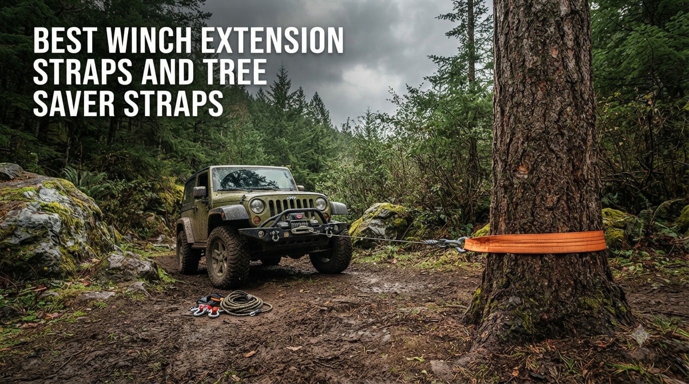 best winch extension straps and tree saver straps