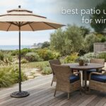 best patio umbrellas for windy areas