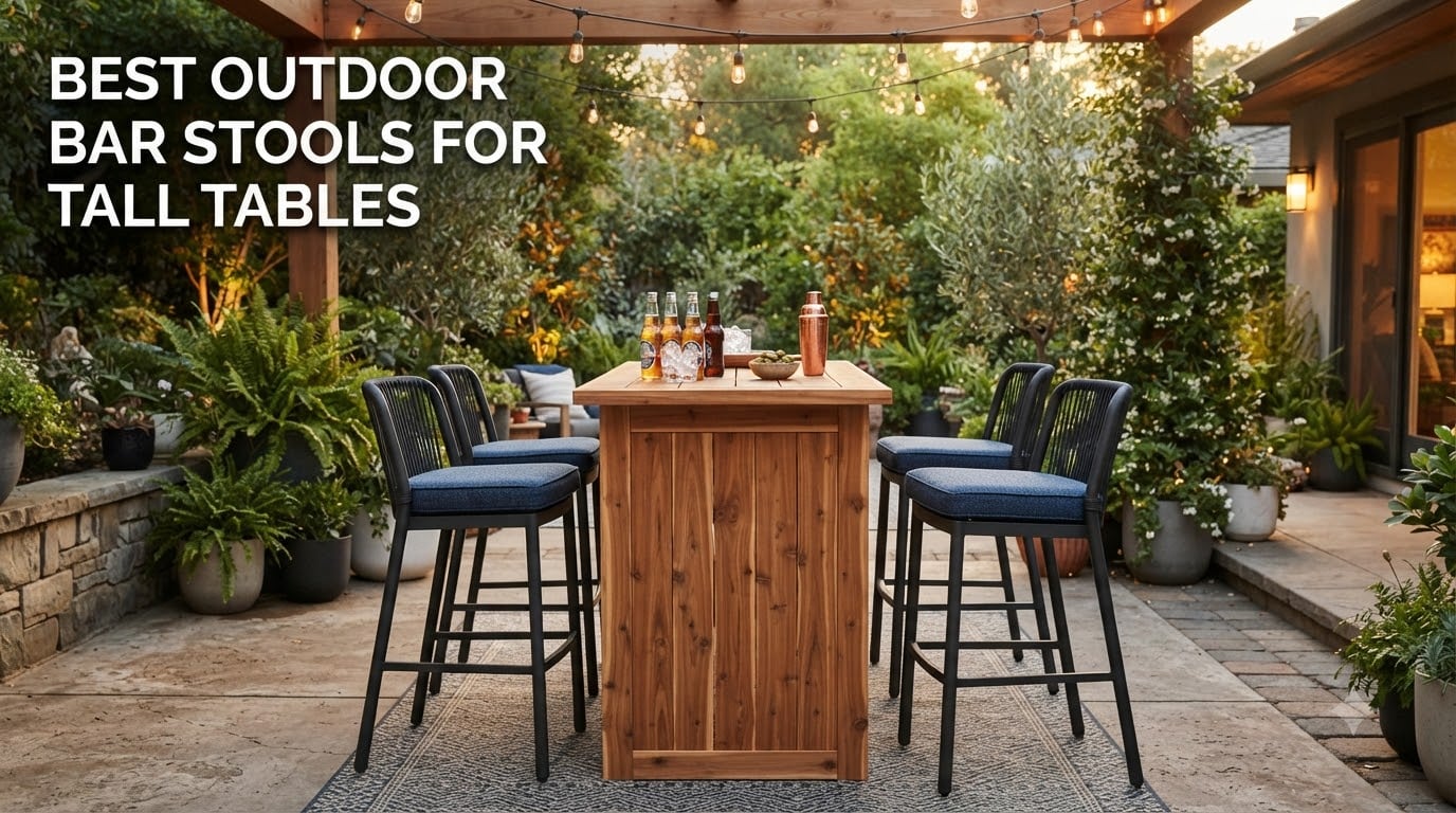 best outdoor bar stools for tall tables
